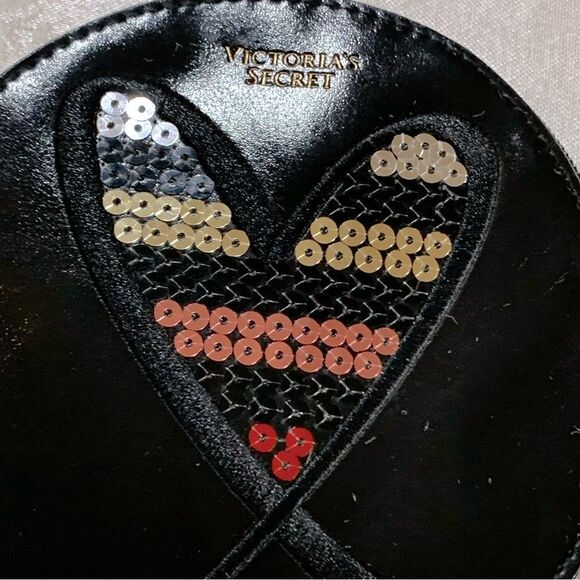 Victorias Secret Keychain Coin Purse Zip Closure Sequins 5.5” Gorgeous - Picture 6 of 6